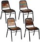 Dining Chairs 4 pcs Solid Recycled Wood - Dining Chair