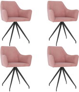 Dining chairs 4 pcs pink velvet - Dining Chair