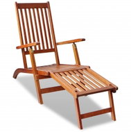 Garden Chair with Footrest Solid Acacia 41433 - Garden Armchair