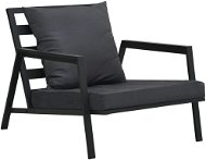 Garden chair with cushions dark gray aluminum 47816 - Garden Chair