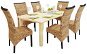 Dining chairs 6 pcs abaca and solid mango wood - Dining Chair
