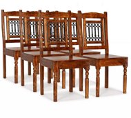 Dining chair 6 pcs solid sheesham surface classic style - Dining Chair