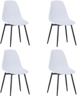 Dining chairs 4 pcs white PP - Dining Chair