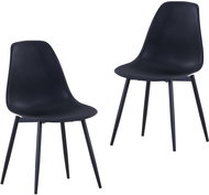 Dining chairs 2 pcs black PP - Dining Chair