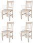 Jedálenské stoličky 4 ks borovicové drevo - Jedálenská stolička