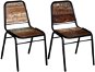 Jedálenské stoličky 2 ks masívne recyklované drevo - Jedálenská stolička