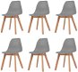 Jídelní židle Jídelní židle 6 ks šedé plast - Jídelní židle