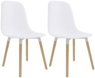 Dining chairs 2 pcs white plastic - Dining Chair