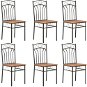 Dining chair 6 pcs brown MDF - Dining Chair