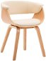 Dining chair cream bent wood and artificial leather - Dining Chair