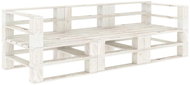 Garden Sofa made of Pallets White 3-seater Wood 3052165 - Garden Sofa