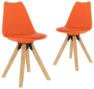 Dining chairs 2 pcs orange - Dining Chair