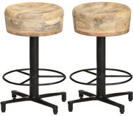 Bar stools 2 pcs 52 cm solid mango wood - Bar Stool