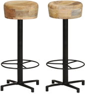 Bar stools 2 pcs 76 cm solid mango wood - Bar Stool