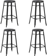 Bar stools 4 pcs black steel - Bar Stool