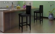 Barové stoličky 6 ks čierne umelá koža - Barová stolička