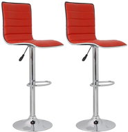 Bar stools 2 pcs red faux leather - Bar Stool