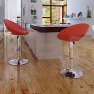 Bar stools 2 pcs red faux leather - Bar Stool
