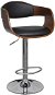 Barová stolička ohýbané drevo a umelá koža - Barová stolička