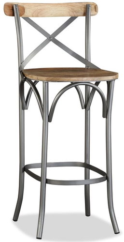 Bar stool solid mango wood - Bar Stool - Main image