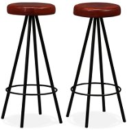 Bar Stool Bar stools 2 pcs genuine leather - Barová židle