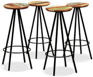 Bar stools 4 pcs solid recycled wood - Bar Stool
