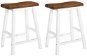 Bar stools 2 pcs solid wood - Bar Stool