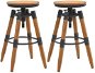 Bar stools 2 pcs solid fir wood - Bar Stool