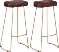 Gavin bar stools 2 pcs solid mango wood - Bar Stool