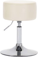 Cream faux leather bar stool - Bar Stool