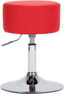 Red faux leather bar stool - Bar Stool
