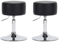 Bar stools 2 pcs black faux leather - Bar Stool