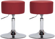 Bar stools 2 pcs burgundy artificial leather - Bar Stool