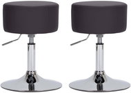 Bar stools 2 pcs brown faux leather - Bar Stool