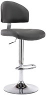Gray faux leather bar stool - Bar Stool