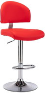 Red faux leather bar stool - Bar Stool