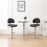 Barové stoličky 2 ks hnedé umelá koža - Barová stolička