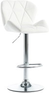 White faux leather bar stool - Bar Stool