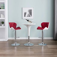 Bar stools 2 pcs burgundy artificial leather - Bar Stool