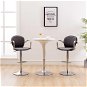Bar stools with armrests 2 pcs brown faux leather - Bar Stool