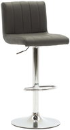 Gray faux leather bar stool - Bar Stool
