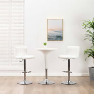 Bar stools 2 pcs white artificial leather - Bar Stool