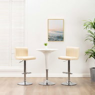 Bar stools 2 pcs cream artificial leather - Bar Stool