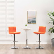Bar stools 2 pcs orange faux leather - Bar Stool