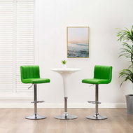 Bar stools 2 pcs green faux leather - Bar Stool