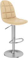 Cream faux leather bar stool - Bar Stool