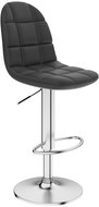 Gray faux leather bar stool - Bar Stool