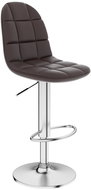 Brown faux leather bar stool - Bar Stool