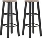 Bar Stool Bar stools 2 pcs black MDF - Barová židle