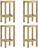 Bar stools 4 pcs impregnated pine wood - Bar Stool